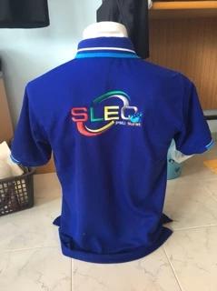 เสื้อโปโลปักหน้าหลัง โลโก้ บริษัท ตามสั่ง