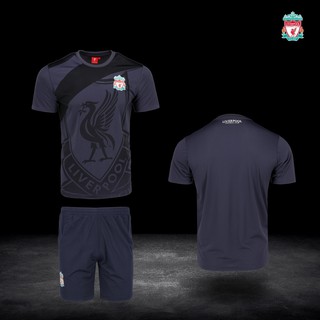 ไม่แท้คืนเงิน10เท่า LIVERPOOL ชุด SUPPORTER สีกรม-ดำ พิมพ์ลายด้วยสีซิลิโคน ลิขสิทธิ์ถูกต้องจากสโมสรลิเวอร์พูล จัดส่ง