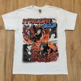 ITACHI NARUTO BOOTLEG DTG (DIGITAL TO GARMENT) GILDAN ULTRA เสื้อสกรีนดิจิตอล สีจมคมชัด