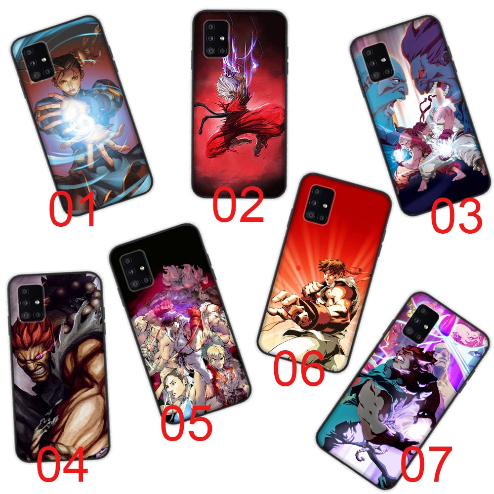 Street Fighters Game Design Black Soft Case เข้ากันได้กับ Xiaomi Mi 11 8 A2 11I Lite Pro