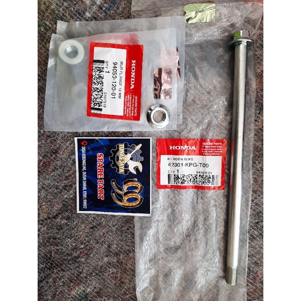 42301-KPG-T00 ด้านหลัง AXLE AXLE WHEEL Original Honda Blade 110 Supra