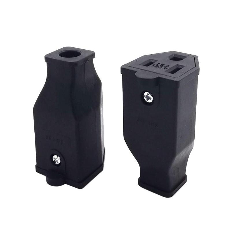 อะแดปเตอร์ปลั๊กไฟ NEMA 5-15R 5-15P ตัวเมีย 3Pins AC DIY