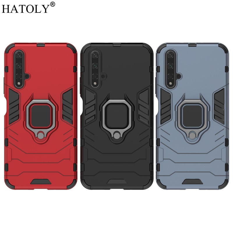 Finger Ring Stand Heavy Duty Shockproof Armor Case for Huawei Nova 7i P20 P30 Lite P40 Pro Nova 4e 3i Nova 5T Y9S Y6 Y7 Y9 Prime Mate 20 Pro Mate 30 Hard Case #7