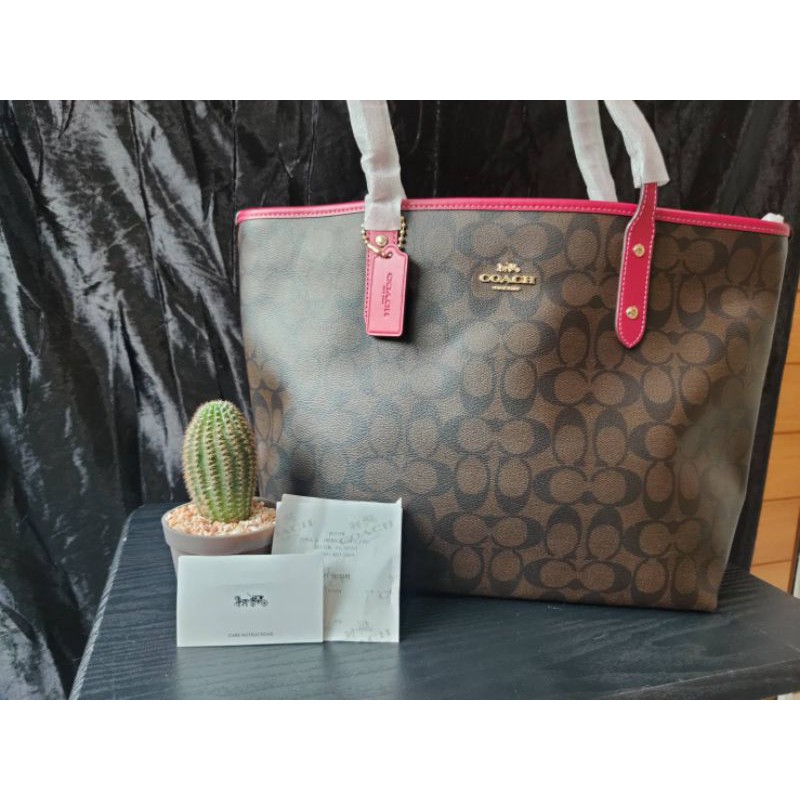 กระเป๋า Coach tote ซิป F58292