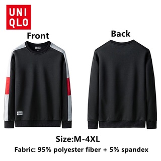 พร้อมส่ง Uniqlo เสื้อกันหนาวลําลอง แขนยาว พลัสไซซ์ ทนทาน แฟชั่นฤดูใบไม้ร่วง สไตล์สปอร์ต สําหรับผู้หญิง