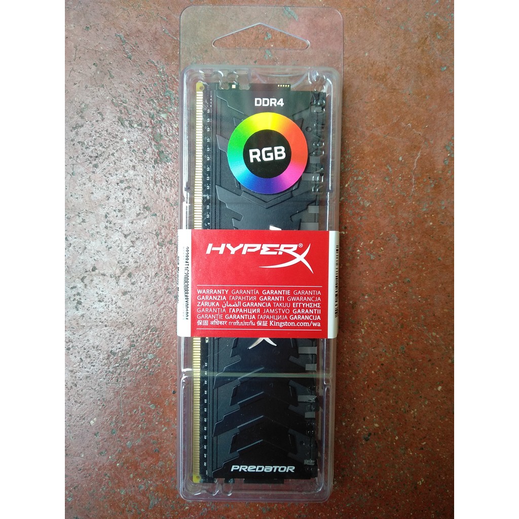 Ram ddr4 HYPERX PREDATOR RGB 8GB bus 3200