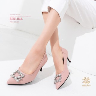 รองเท้าหนังแกะรุ่น Berlina Pink color (สีชมพู)