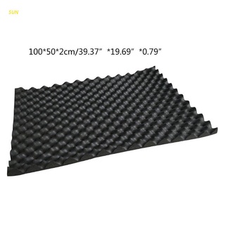 SUN 100x50cm Car Sound Deadener Mat Noise Insulation Acoustic Dampening Foam Subwoofer Mat