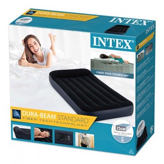 Intex ที่นอนเป่าลม Dura-Beam-Standard Fiber-Tech-Technology แบบมีหมอน ขนาด 3.3,4.5 ฟุต