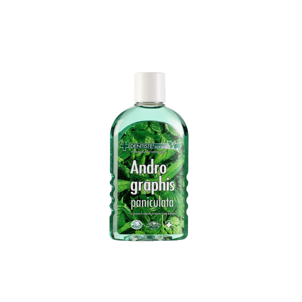 Dentiste น้ำยาบ้วนปาก ฟ้าทะลายโจร ปกป้องลดการสะสมของแบคทีเรีย 50 มล. Andrographis Paniculata Plus Oral Rinse
