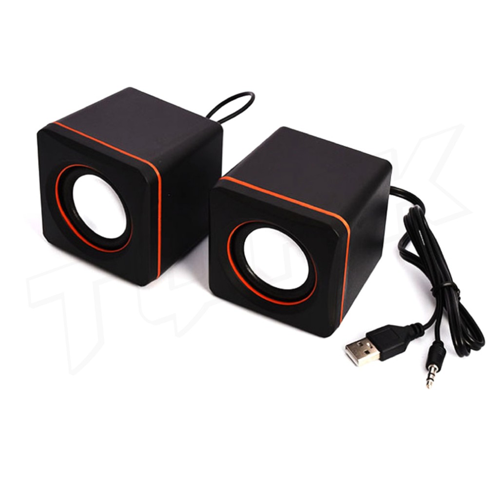 [44บ.โค้ดคุ้ม]มินิลำโพง Mini รุ่น E-02A /M13/K2037/K2043เป็นลำโพงคู่USBราคาประหยัดใช้ไฟจากPower bank