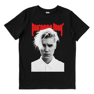 Justin BIEBER -- ทัวร์วัตถุประสงค์ | เสื้อยืด พิมพ์ลายวงดนตรี | Merch เครื่องดนตรี | Unisex | ป๊อป | Merch เครื่องดนตรี | ความเชื่อ