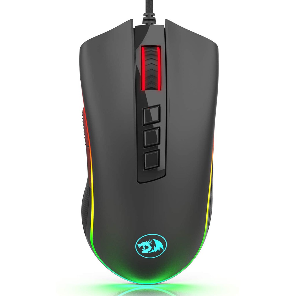 Redragon M711 Cobra FPS Gaming Mouse with 16.8 Million RGB Color Backlit, 24,000 DPI Adjustable #เกม