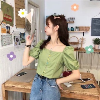 เสื้อแขนบอลลูน สีสวย นัลร้ากก🍃🌷🐚