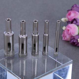 N☛5pcs Diamond Coated Core Hole Saw Tiles Marble Ceramic Cut Bit