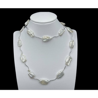 Freshwater pearl ready made necklace. natural pearl necklace for women.