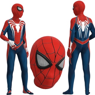 Spiderman เสื้อผ้า ชุดเด็ก cos เสื้อผ้า วันเด็ก ultraman iron man boy one-piece tights1