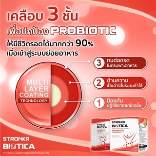 [ส่งฟรี] BIOTICA STRONKA Probiotic 5 สายพันธุ์ Prebiotic 8 ชนิด อุดมไปด้วยไฟเบอร์ synbiotic โปรไบโอติก พรีไบโอติก