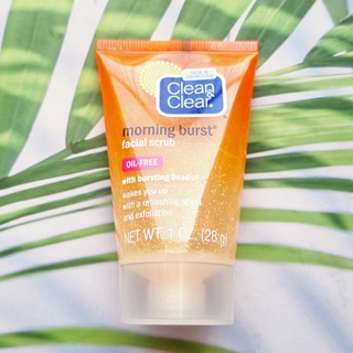 (Clean &amp; Clear®) Morning Burst® Facial Scrub 28 g คลีน แอนด์ เคลียร์ สครับ สำหรับผิวหน้า