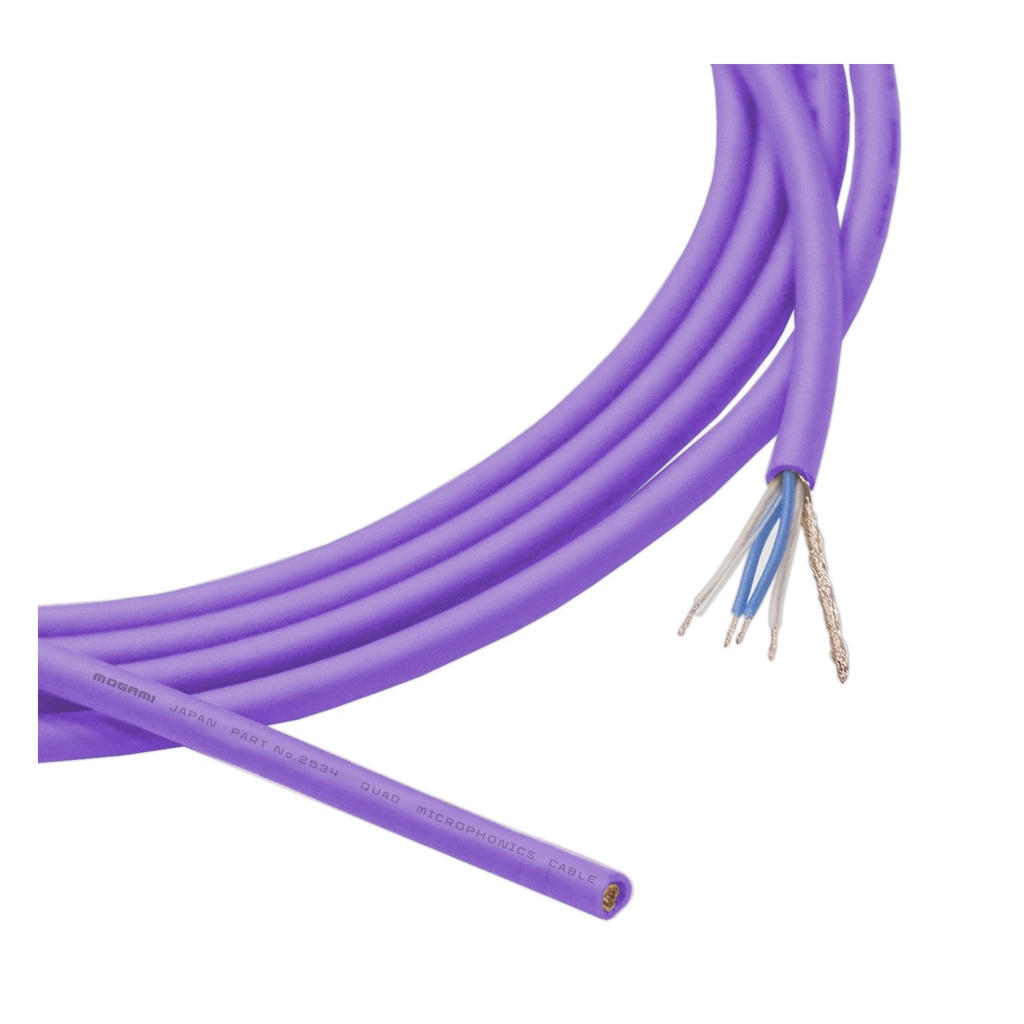 Mogami 2534 สีม่วง สายไมค์ 4 ไส้ purple