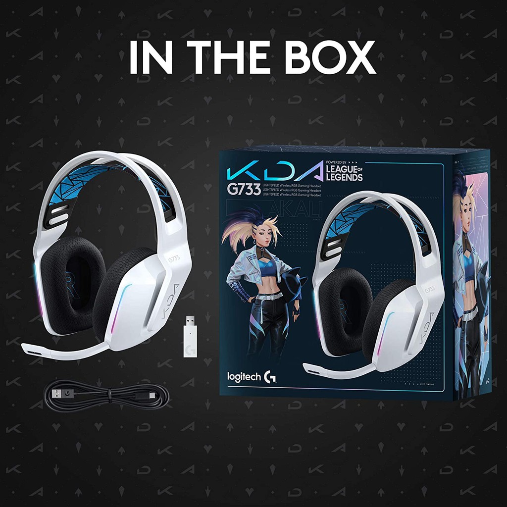 logitech g733 lightspeed wireless gaming headset with suspension headband