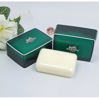 Hermes Eau dOrange Verte Perfumed Soap 50g. สบู่เนื้อครีมหรูหรามาก พร้อมกล่องใส่สบู่กันน้ำ