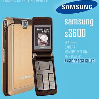 โทรศัพท์มือถือซัมซุง  SAMSUNG S3600i (สีทอง)  มือถือฝาพับ ใช้ได้ทุกเครื่อข่าย 3G/4G จอ 2.2นิ้ว โทรศัพท์ปุ่มกด ภาษาไทย