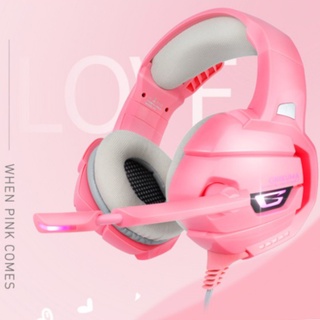 ONIKUMA ⚡️FLASH SALE⚡️ (ราคาพิเศษ) K5 PINK 2.1 (แบบแจ็ค3.5mm) หูฟังเล่นเกมสำหรับคอมพิวเตอร์พีซี โน๊ตบุ๊ค หรือ
