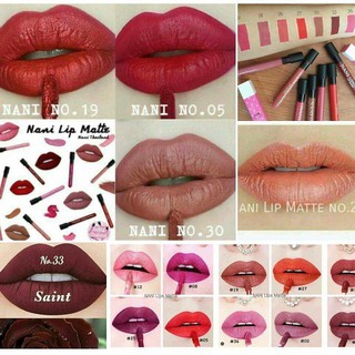 อ่านก่อนสั่ง !!แท้💯 NANI LIP ลิปสติก นานิ ลิปแมท เบอร์19-27 ลิปแมท lipmatte