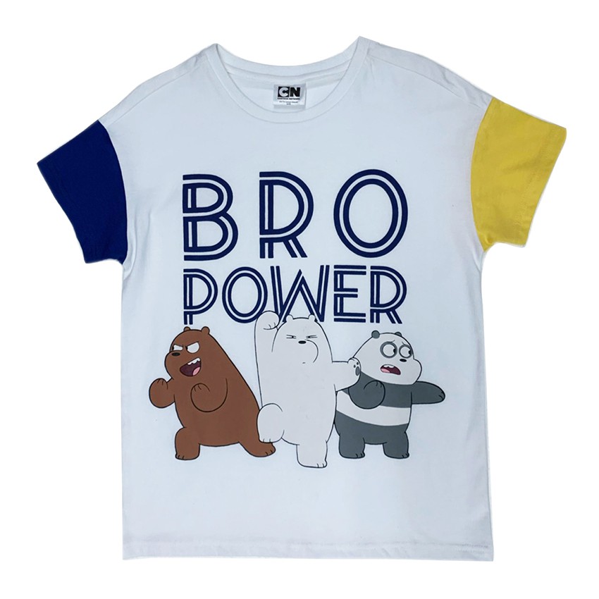 ส่งฟรี CHARACTER เสื้อแขนสั้น ลายWE BEAR รุ่น KBYR1PM01W (สีขาว) 9 ปี เก็บเงินปลายทาง