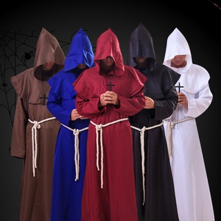 Halloween Cosplay Medieval Costume Clergy Costume Priest Dress Wizard Costume Priest Dress Christian Dress