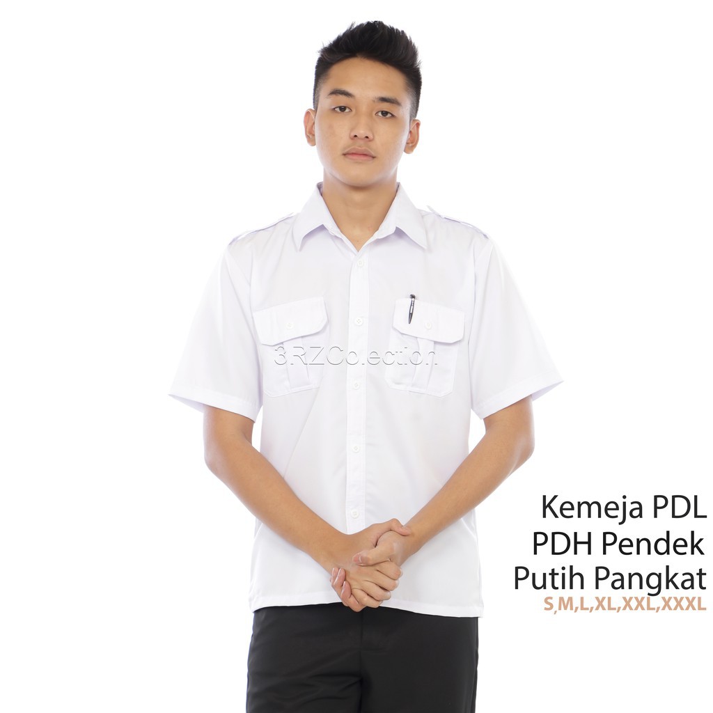 Aja เสื้อเชิ้ตแขนสั้นสีขาวสําหรับผู้ชาย