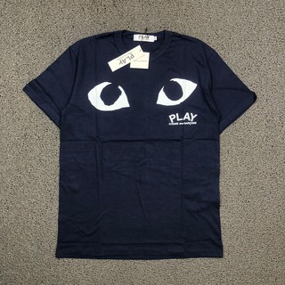 เสื้อยืด PLAY COMME DES GARCONS EYES สีฟ้าพรีเมี่ยมของแท้