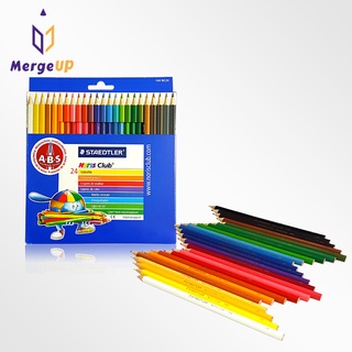 สีไม้ ดินสอสี สเต็ดเล่อร์ Staedtler 24 สี 1 หัว No.NC24E ชุดดินสอสี