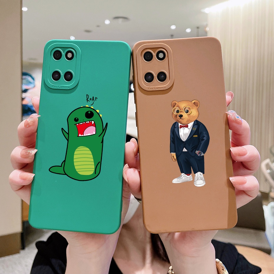 เคส Samsung Galaxy Note 10 Lite Note10 Lite SM-N770F เคสโทรศัพท์ ซิลิโคนนิ่ม ทรงสี่เหลี่ยม ลายไดโนเสาร์น่ารัก