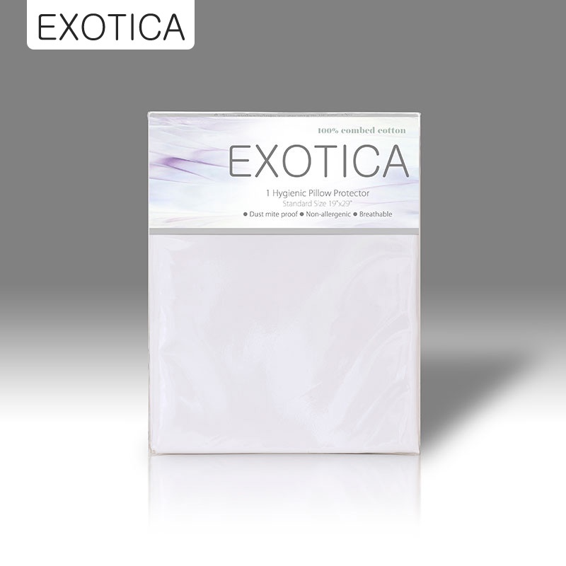 EXOTICA ผ้าหุ้มหมอนกันไรฝุ่น ผ้าฝ้าย 100%  ขนาด 19นิ้ว x 29นิ้ว