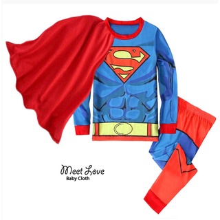 ชุดซุปเปอร์แมน Superman ชุดซุปเปอร์ฮีโร่ ชุดแฟนซีเด็ก สินค้าพร้อมส่ง