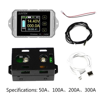 Spt Dc 120V 50A~300A เครื่องวัดแรงดันไฟฟ้าแบบไร้สาย Kwh Watt Meter สําหรับรถยนต์