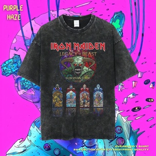 เสื้อยืด ขนาดใหญ่ พิมพ์ลาย Legacy of the Beast สีม่วง | หินล้างทําความสะอาด | เสื้อยืด ขนาดใหญ่ | เสื้อท็อปสามารถปรับแต่