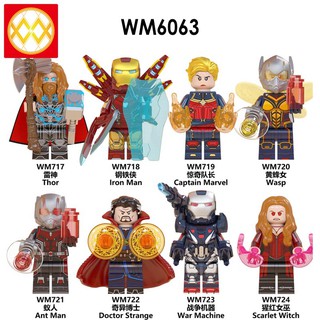 ของเล่นฟิกเกอร์ Marvel Avengers Series miniiron Man Captain Marvel Thor