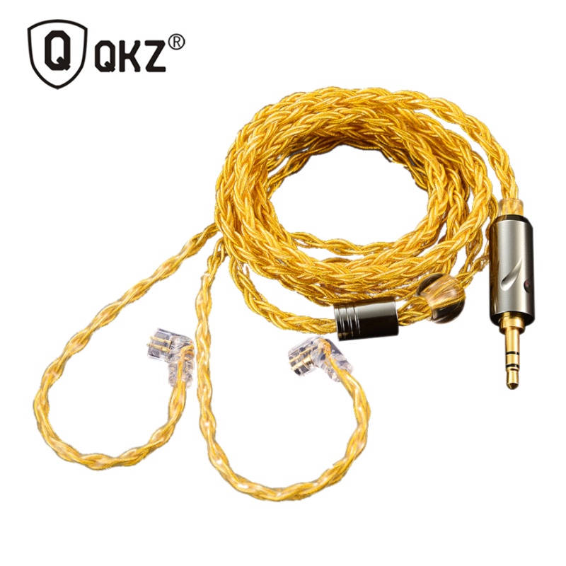 Qkz T1 อัพเกรดสาย 200 สี 8 Strand OFC Silver-plated สําหรับ KZ EDX PRO Castor PRO ZS10 PRO AS16