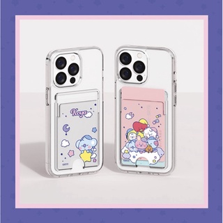 [พรีออเดอร์] BT21 Dream Baby Clear Reinforced Double Card Case ✅ของแท้💯 ⚠️อ่านรายละเอียดก่อนสั่งซื้อนะคะ