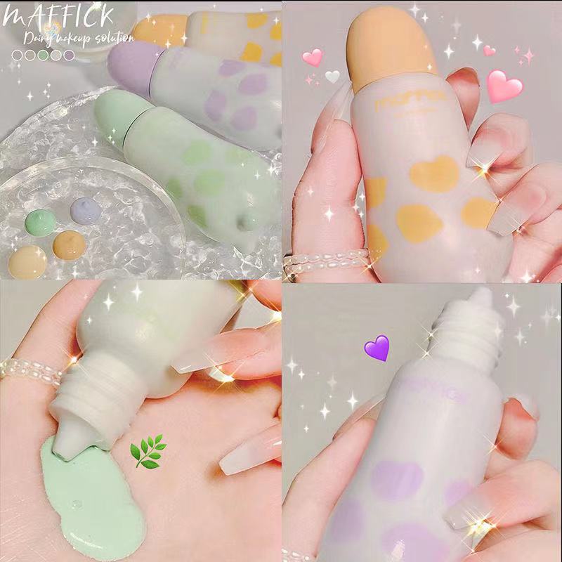 MAFFICK-MF168 รองพื้นคุมมัน บีบีครีม น้องวัว เบลอรูขุมขน ปรับผิวสว่างกระจ่าง หน้าเนียน Liquid Founda