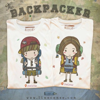 เสื้อคู่รักลาย BACKPACKER