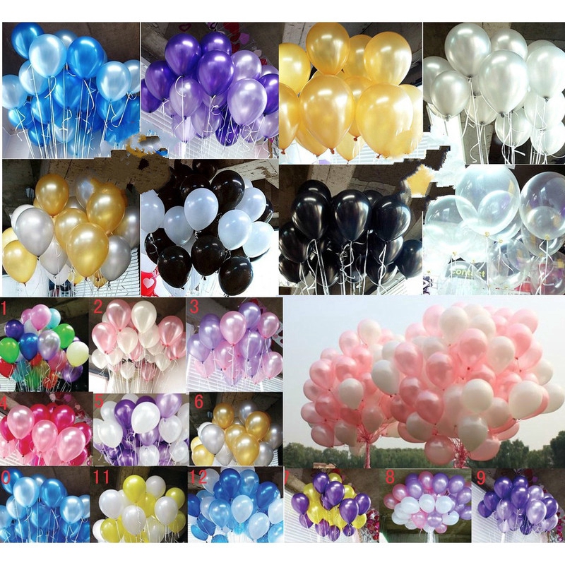 พร้อมส่ง ลูกโป่งยาง ประดับมุก 12 นิ้ว สําหรับตกแต่งปาร์ตี้วันเกิด งานแต่งงาน 20 ชิ้น