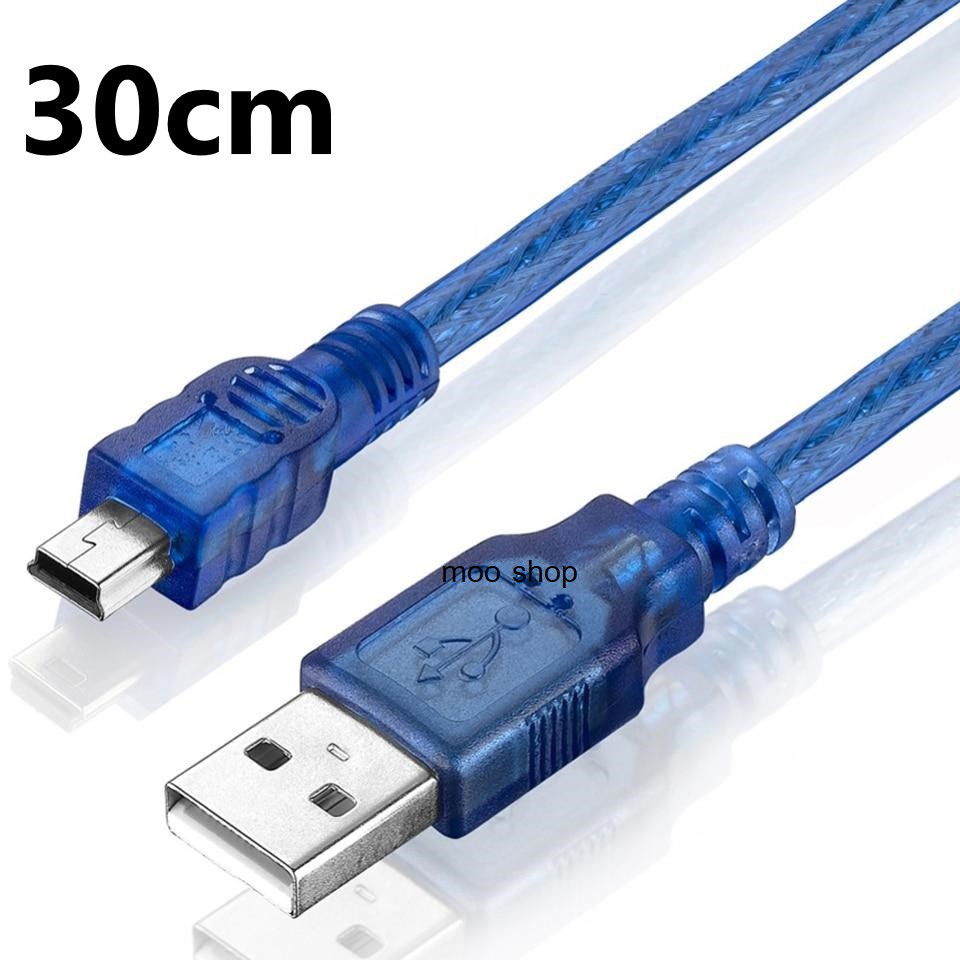 USB 2.0 A Male to Mini USB B 5pin Male Cord Adapter Converter Power Cable Charger For Arduino Camera Wholesale 30CM