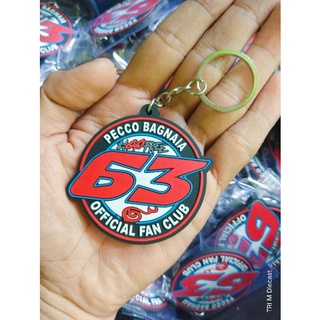 Pecco bagnaia 63 พวงกุญแจยาง