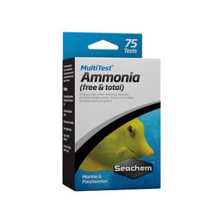 Seachem MultiTest™ Ammonia วัดแอมโมเนียในน้ำทั้งหมดและอิสระได้น้อยกว่า 0.05 มก. / ล