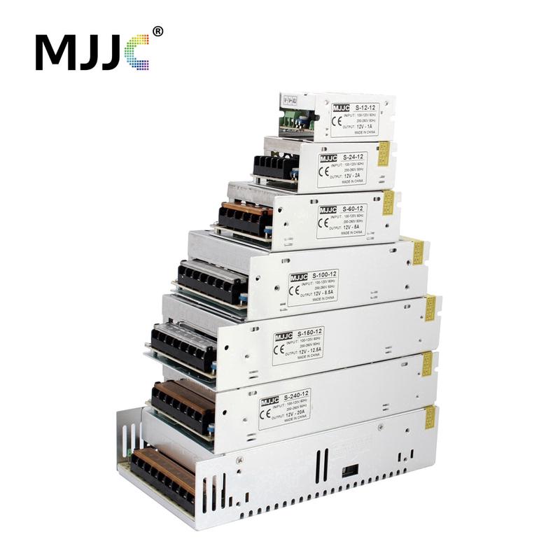 MJJC อะแดปเตอร์จ่ายไฟ LED 12V DC 1A 2A 5A 10A 15A 20A