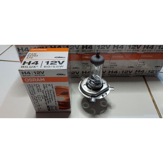 หลอดไฟหน้าH4#12V60/55W#P43T#64193OSRAMแท้